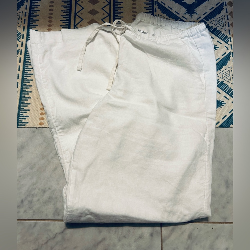 Hollister Crisp White Casual Pants